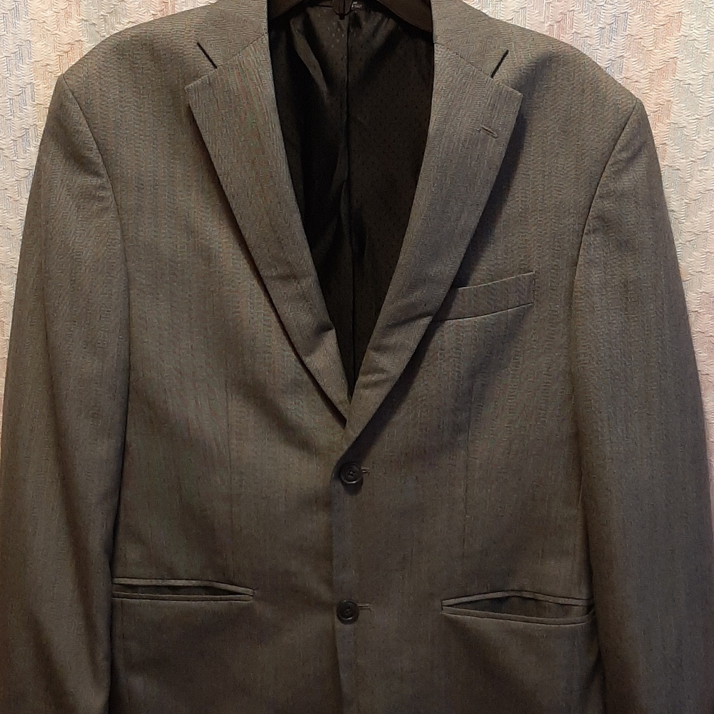 Haggar Men's Double Button Grey Sport Coat Size 38R